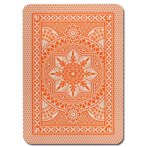 Brybelly Holdings GMOD-813 Modiano Cristallo Poker Size  4 PIP Jumbo Orange