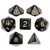 Brybelly Holdings GDIC-1130 7 Die Polyhedral Dice Set in Velvet Pouch  Stardust