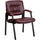 Burgundy LeatherSoft Executive Side Reception Chair with Black Metal Frame - Flash Furniture