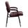 Burgundy LeatherSoft Executive Side Reception Chair with Black Metal Frame - Flash Furniture