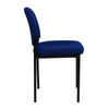 Comfort Navy Fabric Stackable Steel Side Reception Chair - Flash Furniture