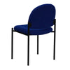Comfort Navy Fabric Stackable Steel Side Reception Chair - Flash Furniture