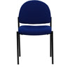 Comfort Navy Fabric Stackable Steel Side Reception Chair - Flash Furniture