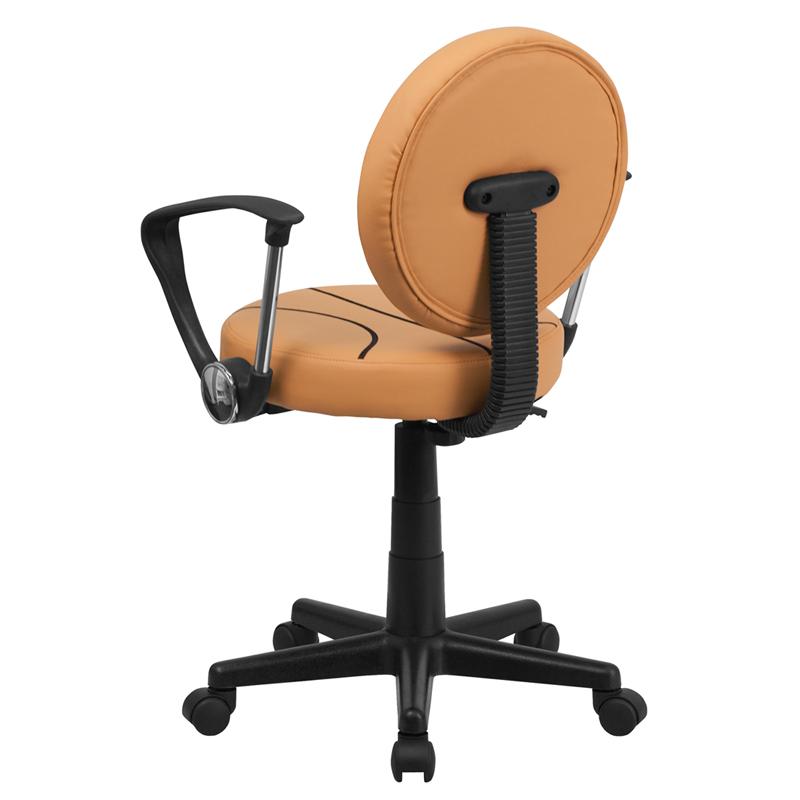 Basketball Swivel Task Office Chair with Arms - Flash Furniture