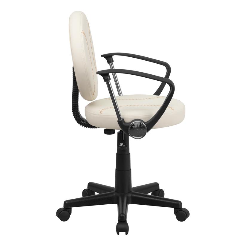 Baseball Swivel Task Office Chair with Arms - Flash Furniture
