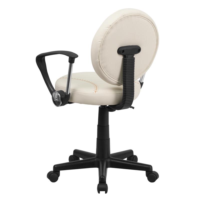 Baseball Swivel Task Office Chair with Arms - Flash Furniture