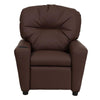 Contemporary Brown LeatherSoft Kids Recliner with Cup Holder - Flash Furniture