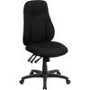 High Back Black Fabric Multifunction Swivel Ergonomic Task Office Chair - Flash Furniture