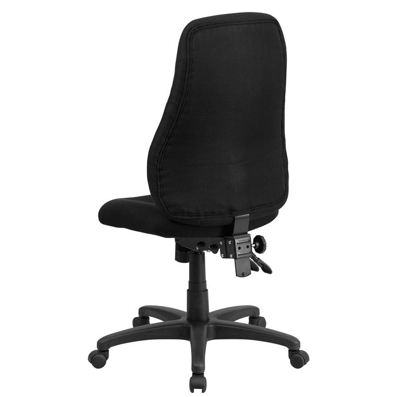 High Back Black Fabric Multifunction Swivel Ergonomic Task Office Chair - Flash Furniture