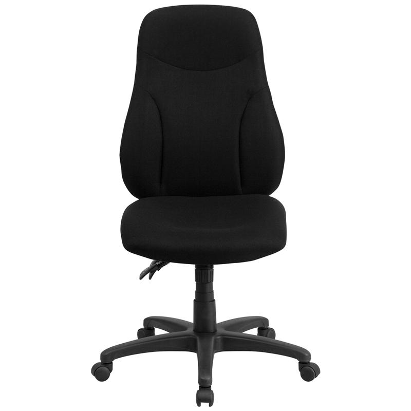 High Back Black Fabric Multifunction Swivel Ergonomic Task Office Chair - Flash Furniture