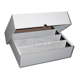 Bcw Supplies: Card Box - 3200Ct With Full Lid Cardboard (25Ct) (1-Bx-3200)