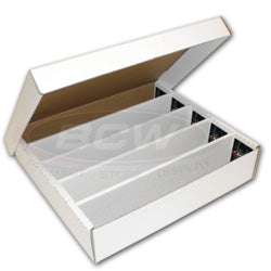 Bcw Supplies: Card Box - 5000Ct 5-Row Super Monster With 1/2 Lid Cardboard (25Ct) (1-Bx-Smon)