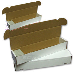Bcw Supplies: Card Box - 930Ct Single Row Cardboard - Bundle Of 50 (1-Bx-930)
