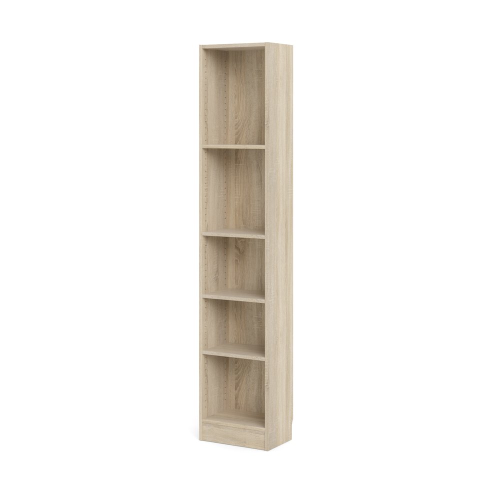 Element Tall Narrow 5-Shelf Office Bookcase, Oak Structure - Tvilum
