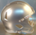 Riddell Speed Blank Mini Football Helmet Shell - Extra Bright Silver