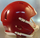 Riddell Speed Blank Mini Football Helmet Shell - Cardinal