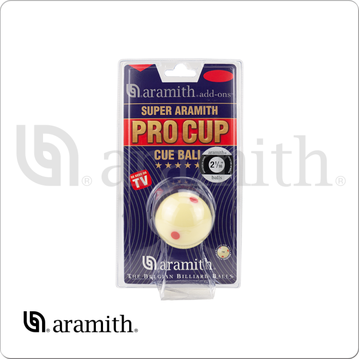 Aramith Pro Cup Cue Ball - SNOOKER SIZE 2.125in - CBSPC Pool Cues