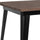 31.5'' Square Black Metal Indoor Table with Walnut Rustic Wood Top - Flash Furniture