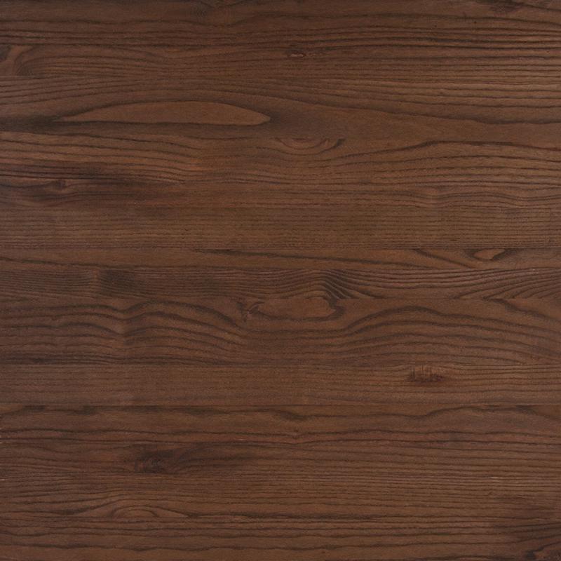 31.5'' Square Silver Metal Indoor Table with Walnut Rustic Wood Top - Flash Furniture