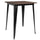 31.5'' Square Black Metal Indoor Bar Height Table with Walnut Rustic Wood Top - Flash Furniture