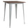 31.5'' Square Silver Metal Indoor Bar Height Table with Walnut Rustic Wood Top - Flash Furniture