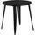 Commercial Grade 30'' Round Black Metal Indoor-Outdoor Table - Flash Furniture