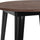 30'' Round Black Metal Indoor Bar Height Table with Walnut Rustic Wood Top - Flash Furniture