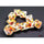 Chessex Mfg Co Llc -  Brushed Dice: Sunrise With Black Set Of Ten D10 Dice Set
