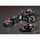 Chessex Mfg Co Llc -  Brushed Dice: Dark Side With Blue Set Of Ten D10 Dice Set