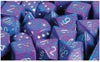 Chessex Mfg Co Llc -  7Ct Speckled Poly Silver Tetra Dice Set