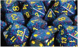 Chessex Mfg Co Llc -  D6 -- 16Mm Speckled Dice - Twilight - 12Ct