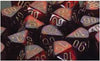 Chessex Mfg Co Llc -  D10 Gemini Dice - Purple-Red/Gold 10Ct