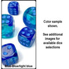 Chessex Mfg Co Llc -  16Mm 12Ct D6 Block: Gemini Blue-Blue/Light Blue Luminary