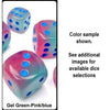 Chessex Mfg Co Llc -  16Mm 12Ct D6 Block: Gemini Gel Green-Pink/Blue Luminary