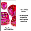 Chessex Mfg Co Llc -  Ten D10 Set: Gemini Translucent Red-Violet/Gold