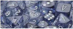 Chessex Mfg Co Llc -  7Ct Nebula Poly Dice Set - Black/White