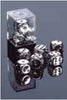 Chessex Mfg Co Llc -  D6 -- 16Mm Metallic Dice - Silver - 2Ct