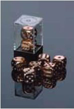 Chessex Mfg Co Llc -  D6 -- 16Mm Metallic Dice - Copper - 2Ct