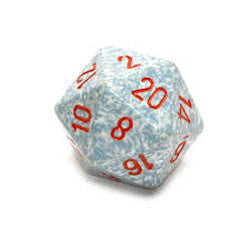 Chessex Mfg Co Llc -  D20 -- 34Mm Speckled Dice -  Air