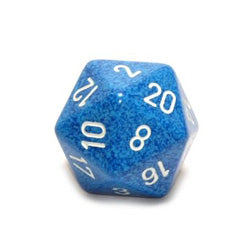 Chessex Mfg Co Llc -  D20 -- 34Mm Speckled Dice -  Water
