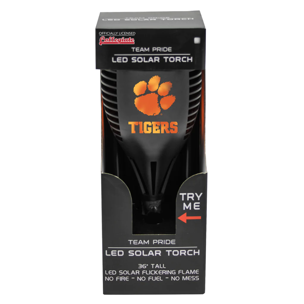 Clemson Tigers Solar Torch LED - Sporticulture