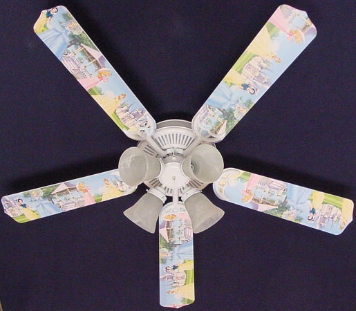 Ceiling Fan Designers 52FAN-DIS-PPE Disney Princesses- Castle Ceiling Fan 52 in.