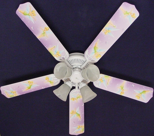 Ceiling Fan Designers 52FAN-DIS-TPFP Tinkerbell Fairy Purple Ceiling Fan 52 in.
