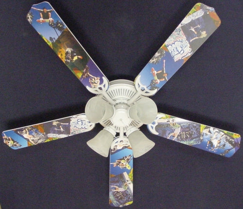 Ceiling Fan Designers 52FAN-KIDS-RSS Radical Skateboards Ceiling Fan 52 in.