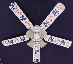 Ceiling Fan Designers 52FAN-MLB-NYY MLB York Yankees Baseball Ceiling Fan 52 In.