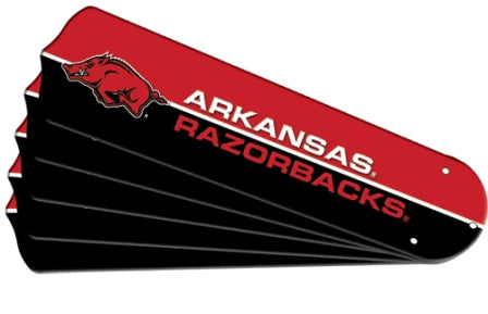 Ceiling Fan Designers 7990-ARK New NCAA ARKANSAS RAZORBACKS 52 in. Ceiling Fan Blade Set