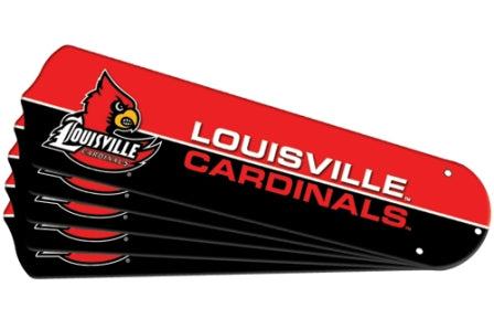 Ceiling Fan Designers 7992-LOU New NCAA LOUISVILLE CARDINALS 42 in. Ceiling Fan Blade Set