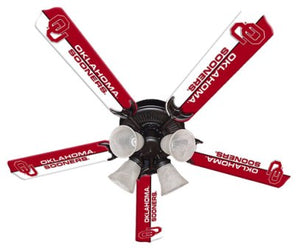 Ceiling Fan Designers 7995-OKL New NCAA OKLAHOMA SOONERS 52 in. Ceiling Fan