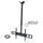 Megamounts MegaMounts Heavy Duty Tilting Ceiling Televeision Mount for 37'' to 70'' LCD, LED and Plasma Televisions with HDMI Cable