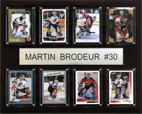 C & I Collectables 1215BRODEUR8C NHL Martin Brodeur New Jersey Devils 8 Card Plaque